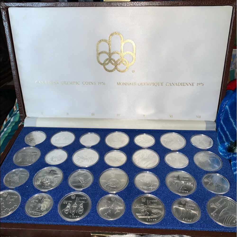 Canadian Olympic Coins 1976 Authentic Silver